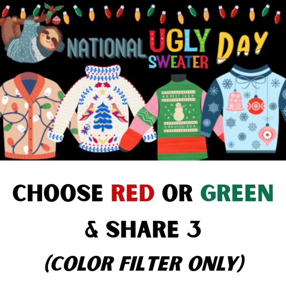 FRI. 12/19 CHOOSE RED OR GREEN Share 3 Group - Picture 1 of 6